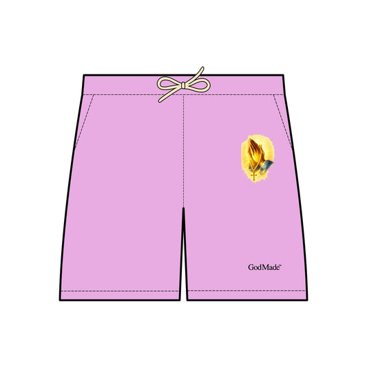 GodMade™ Fleece Faith Shorts — For Prayer, Power & Peace (Unisex)