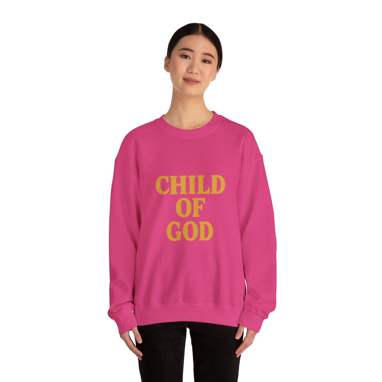 Child of God Embroidered Crewneck – Gold Edition Faithwear