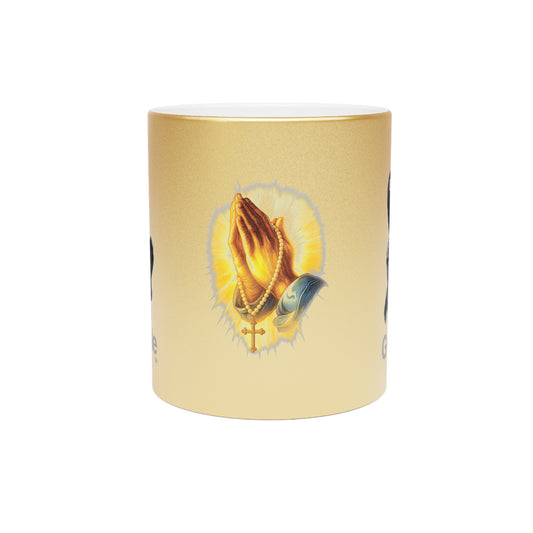 GodMade™ Metallic Mug – Faith-Fueled Shine in Gold or Silver
