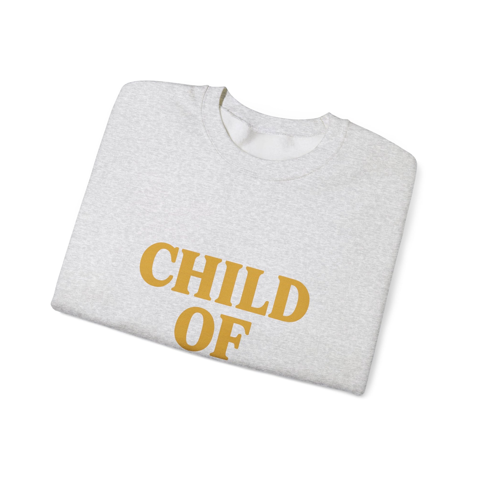 Child of God Embroidered Crewneck – Gold Edition Faithwear