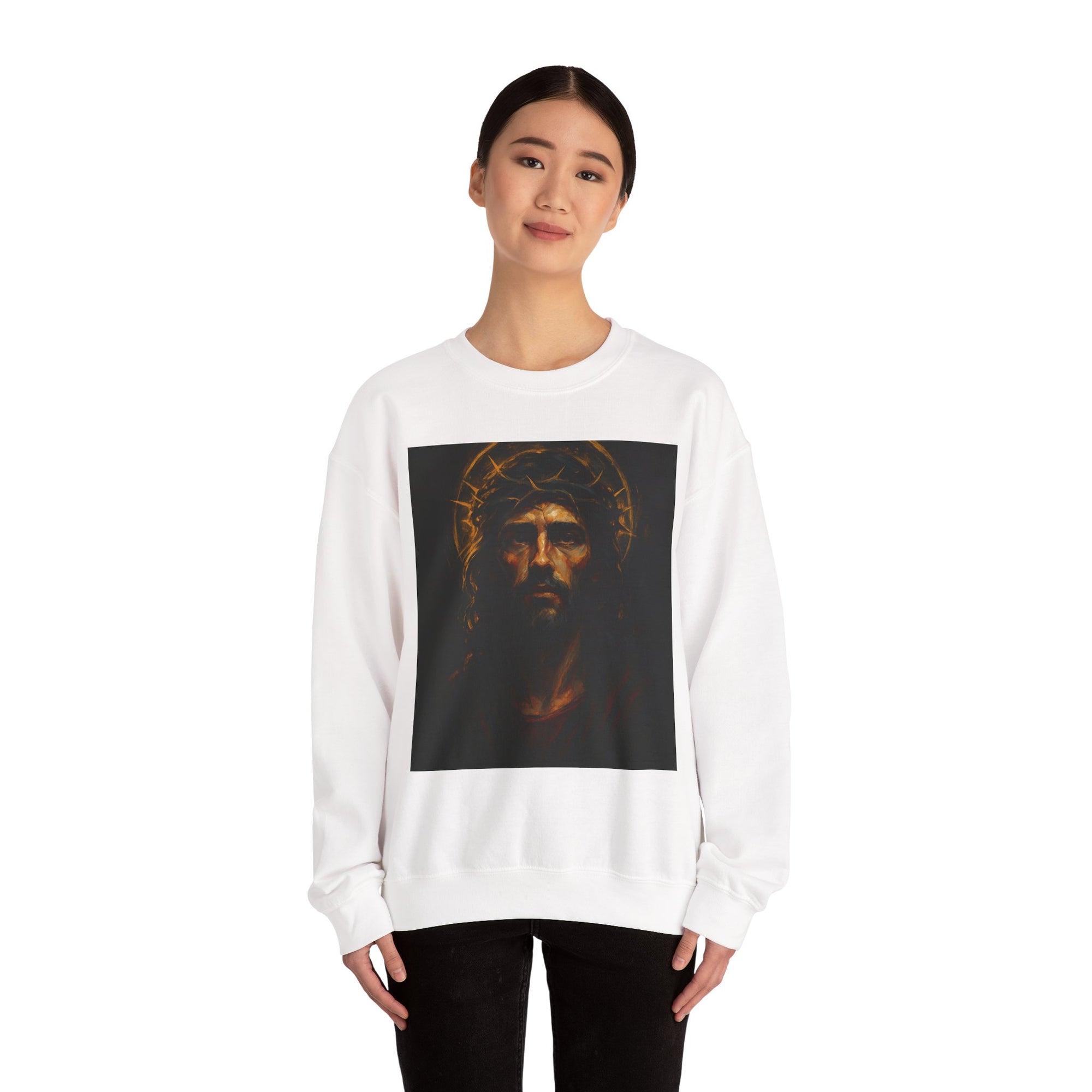 The King & The Cross Hoodie – Double-Sided Jesus Print
(Unisex)
