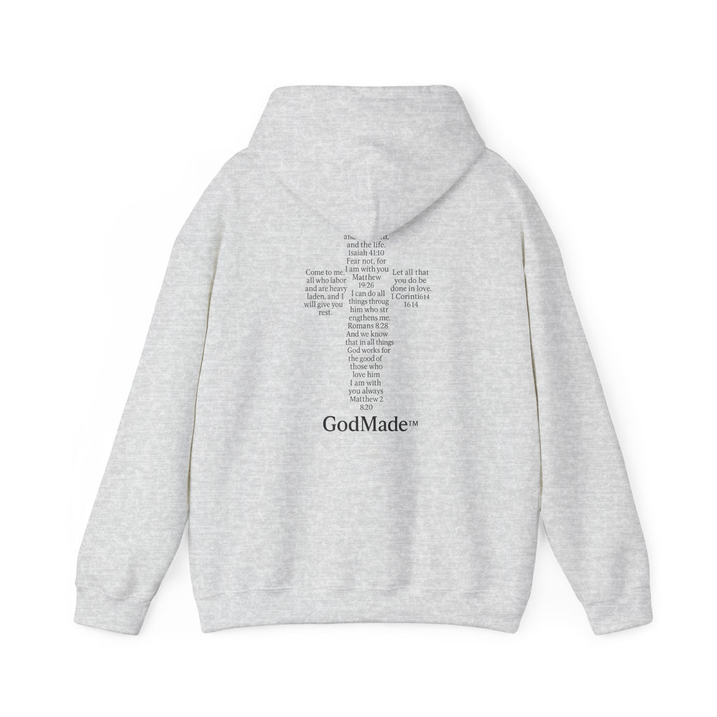 GodMade™ Heavy Blend Hoodie – Faith Over Fear | Unisex Christian Sweatshirt