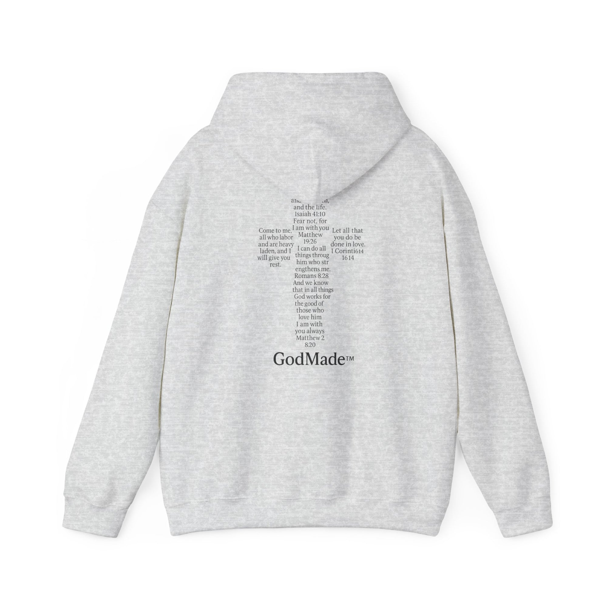 GodMade™ Heavy Blend Hoodie – Faith Over Fear | Unisex Christian Sweatshirt
