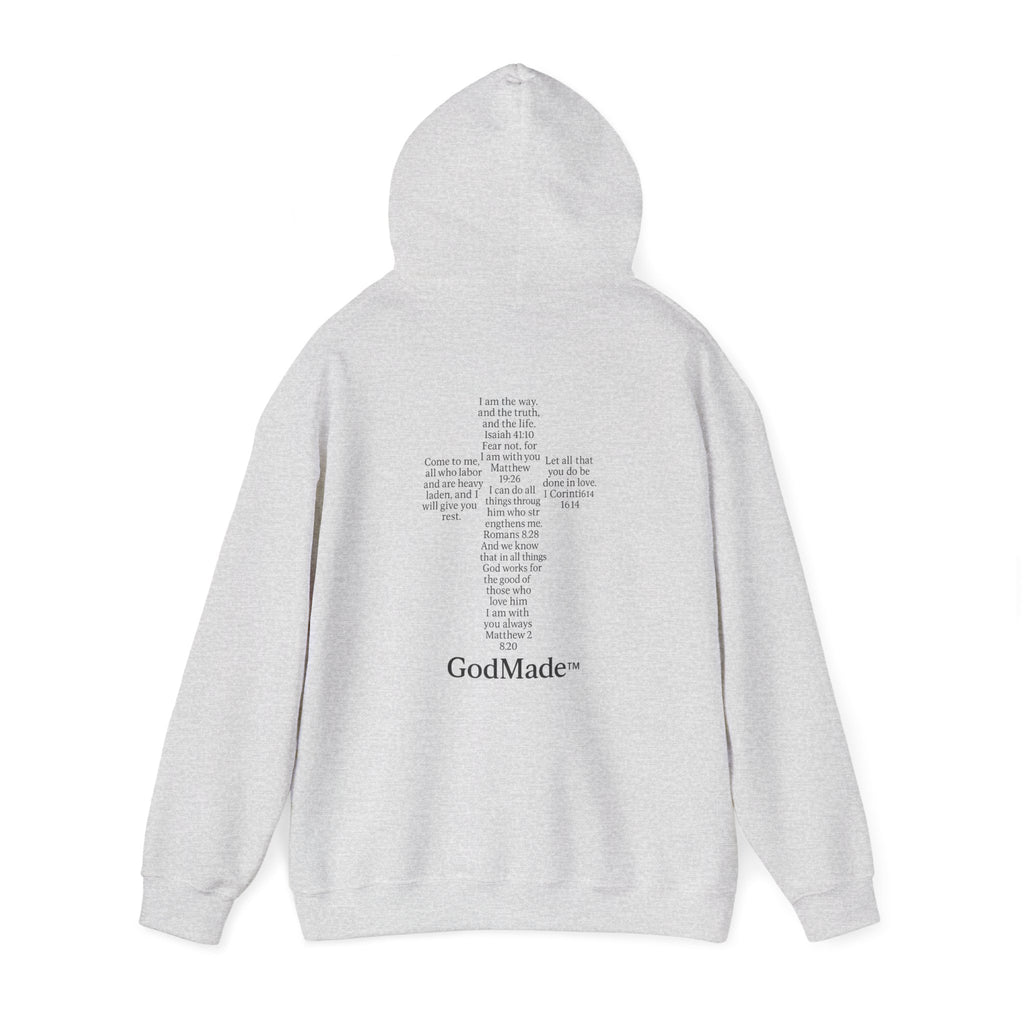 GodMade™ Heavy Blend Hoodie – Faith Over Fear | Unisex Christian Sweatshirt