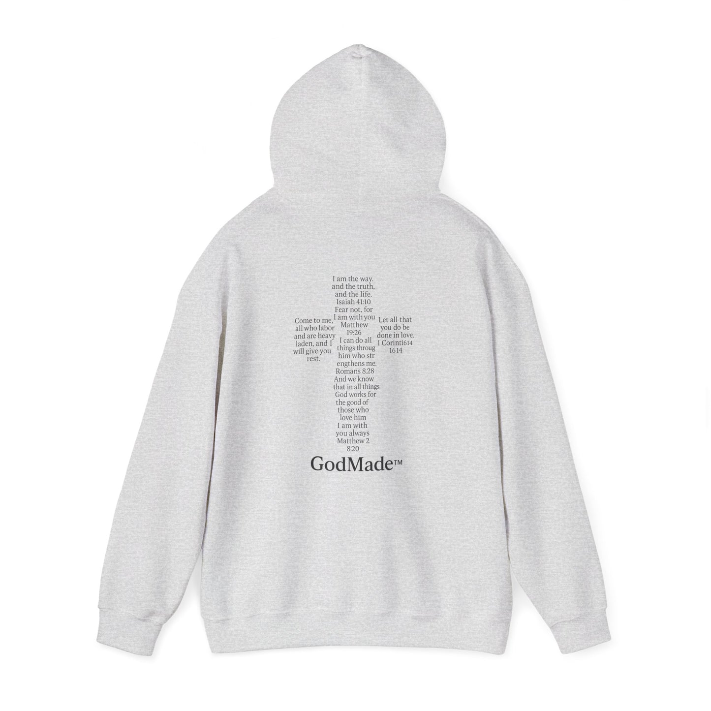 GodMade™ Heavy Blend Hoodie – Faith Over Fear | Unisex Christian Sweatshirt