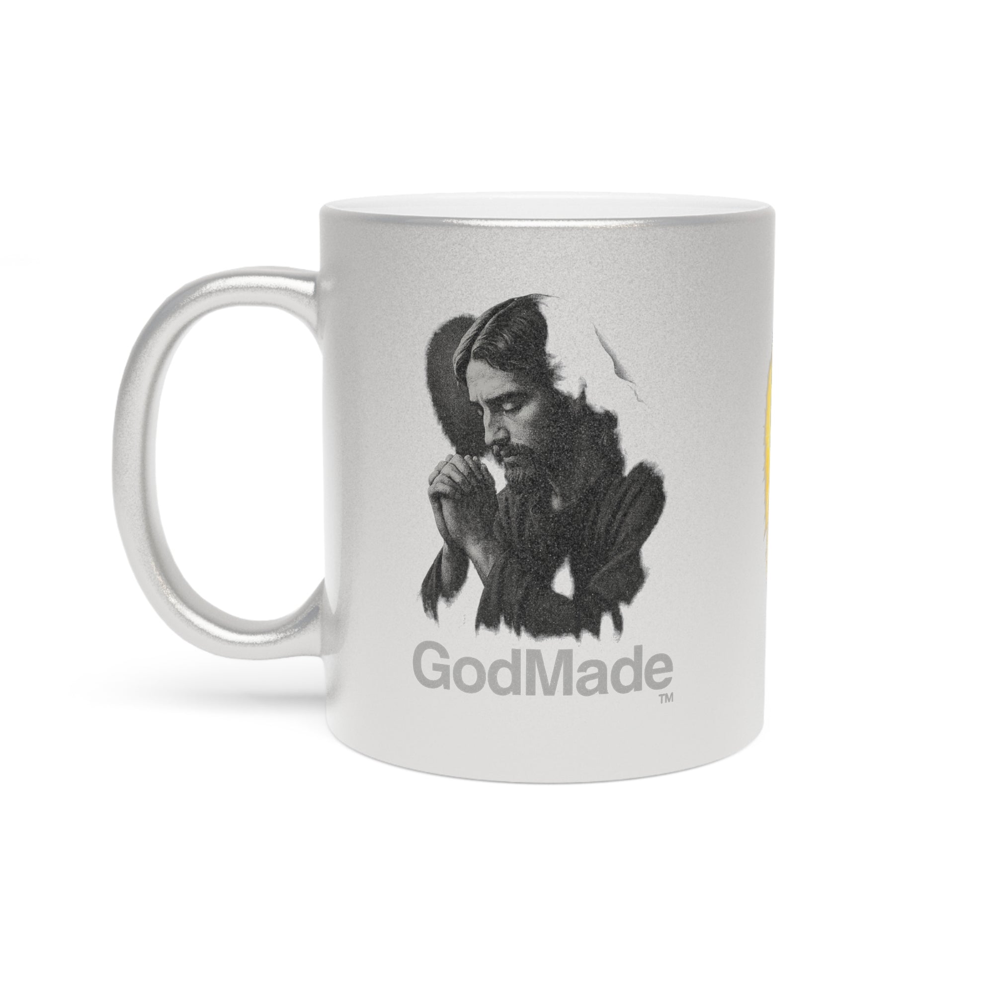 GodMade™ Metallic Mug – Faith-Fueled Shine in Gold or Silver