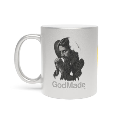GodMade™ Metallic Mug – Faith-Fueled Shine in Gold or Silver