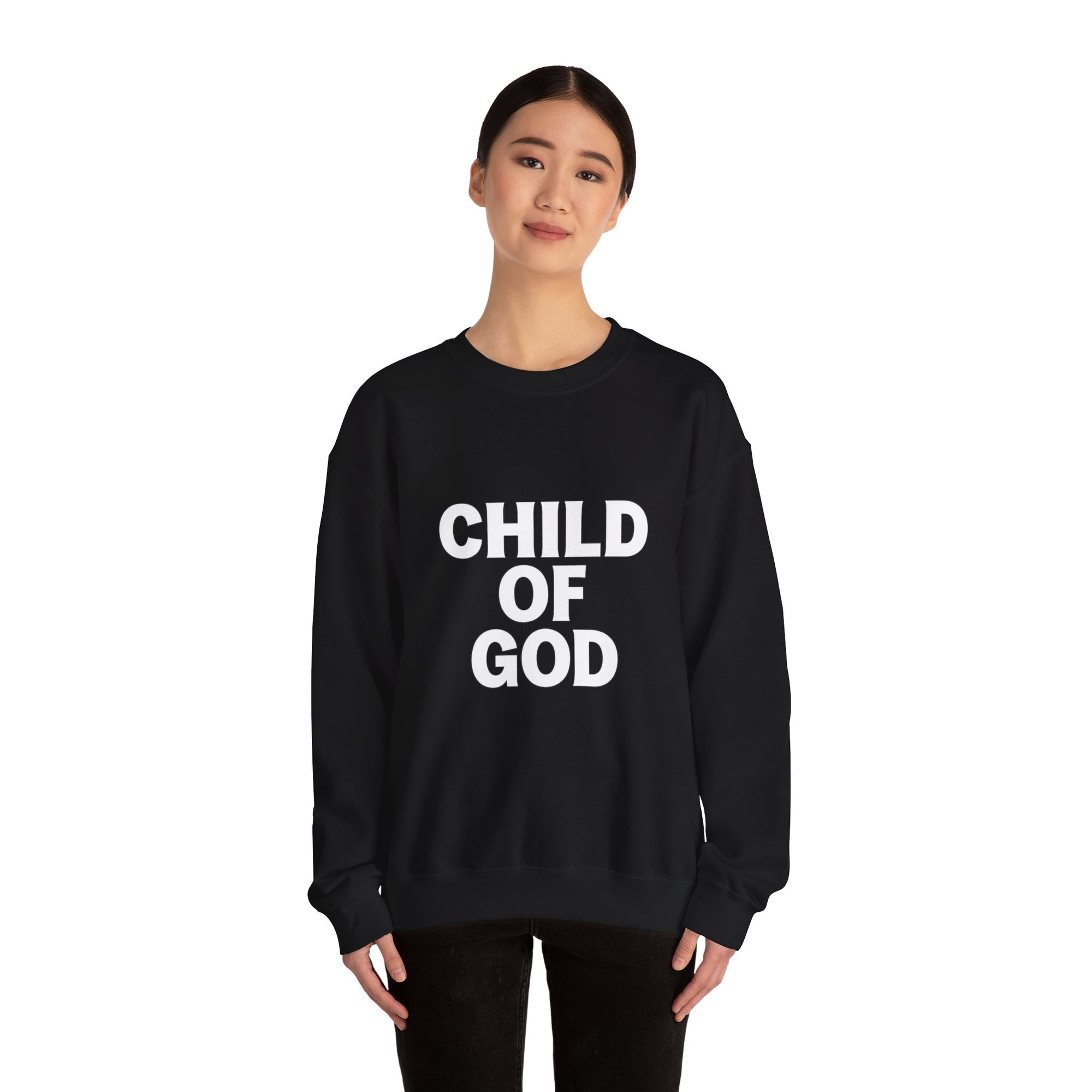 Child of God Embroidered Crewneck – Gold Edition Faithwear
