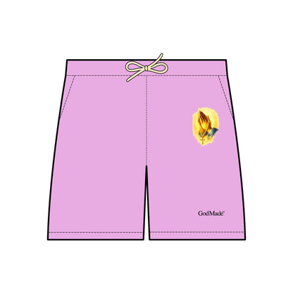 GodMade™ Fleece Faith Shorts — For Prayer, Power & Peace (Unisex)