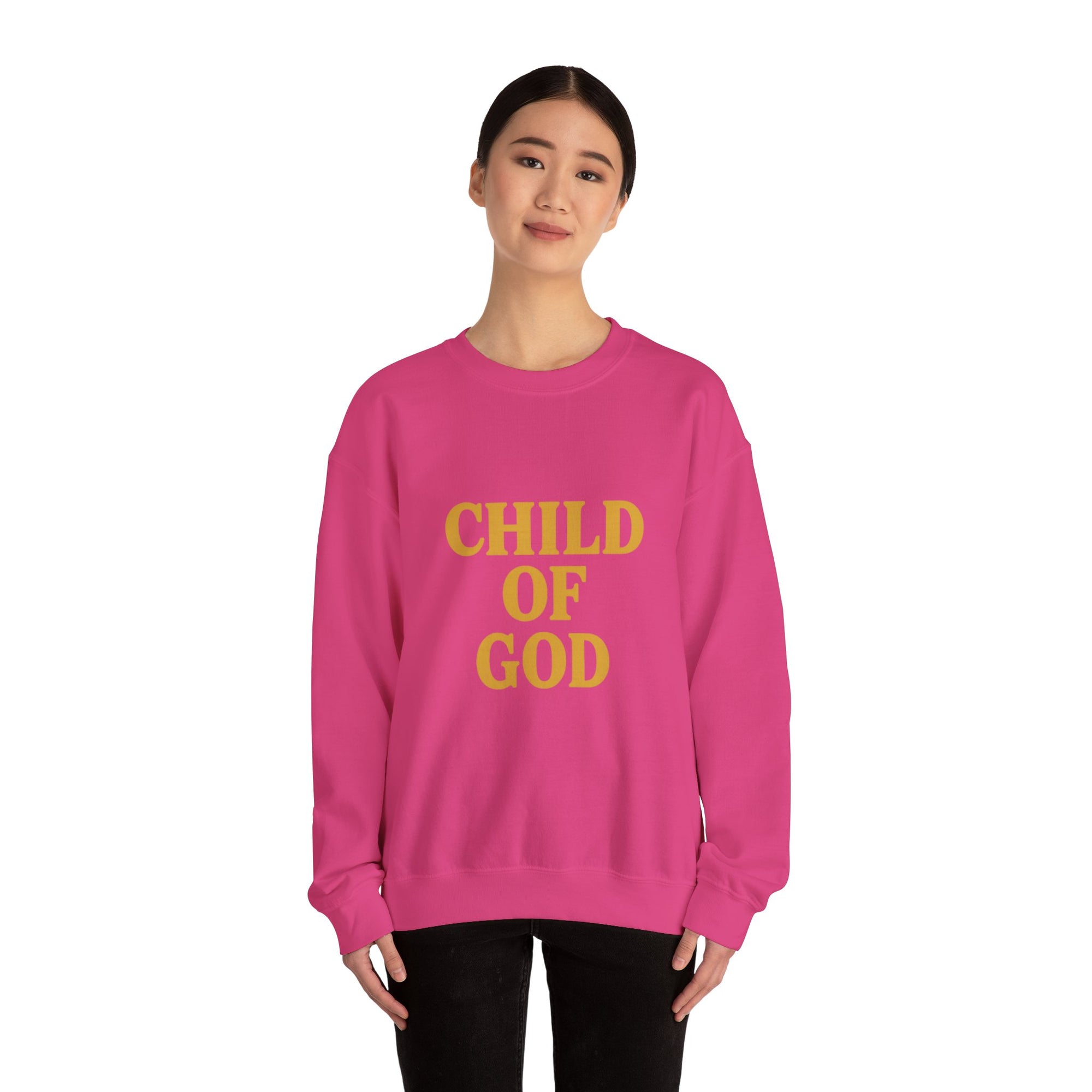 Child of God Embroidered Crewneck – Gold Edition Faithwear