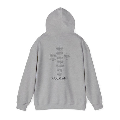 GodMade™ Heavy Blend Hoodie – Faith Over Fear | Unisex Christian Sweatshirt