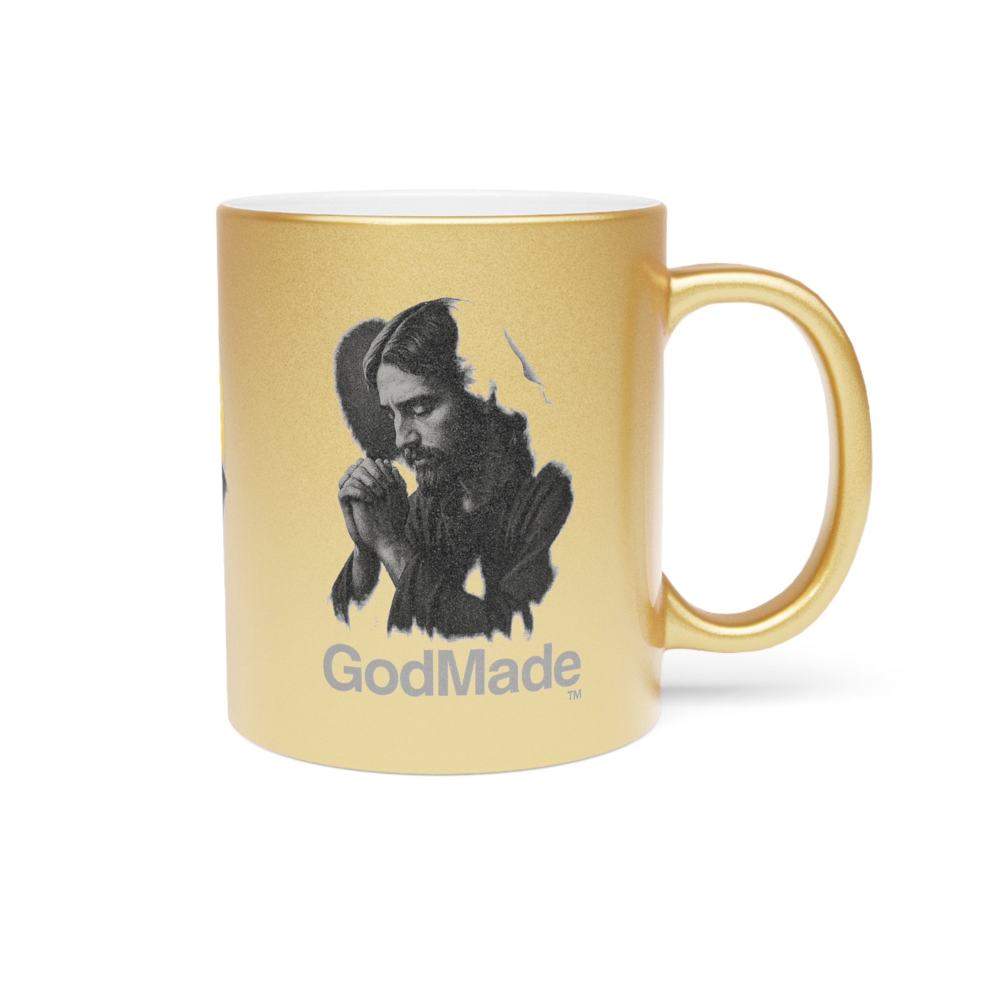 GodMade™ Metallic Mug – Faith-Fueled Shine in Gold or Silver