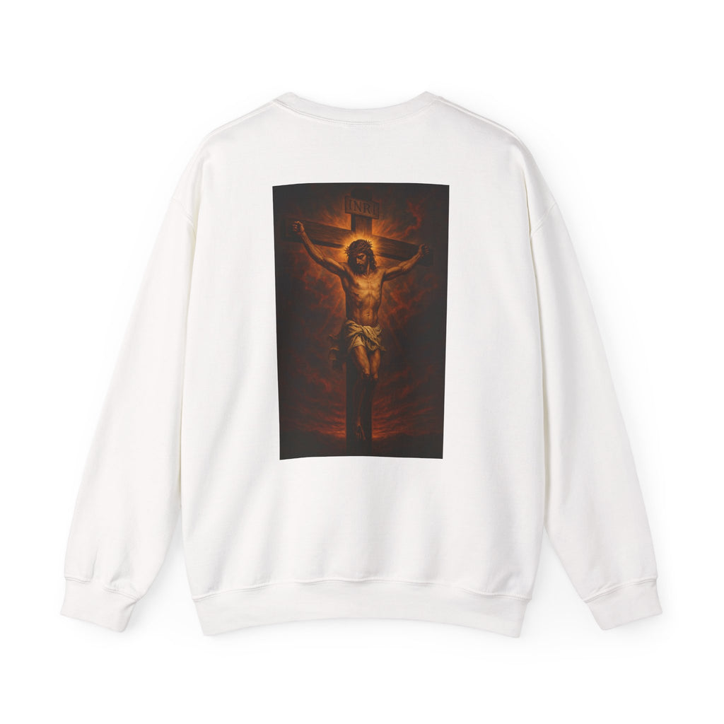 The King & The Cross Hoodie – Double-Sided Jesus Print
(Unisex)