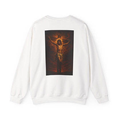 The King & The Cross Hoodie – Double-Sided Jesus Print
(Unisex)