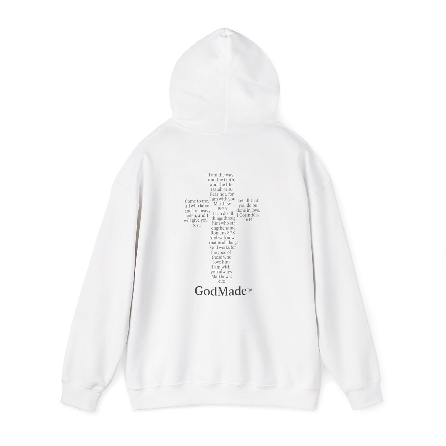 GodMade™ Heavy Blend Hoodie – Faith Over Fear | Unisex Christian Sweatshirt