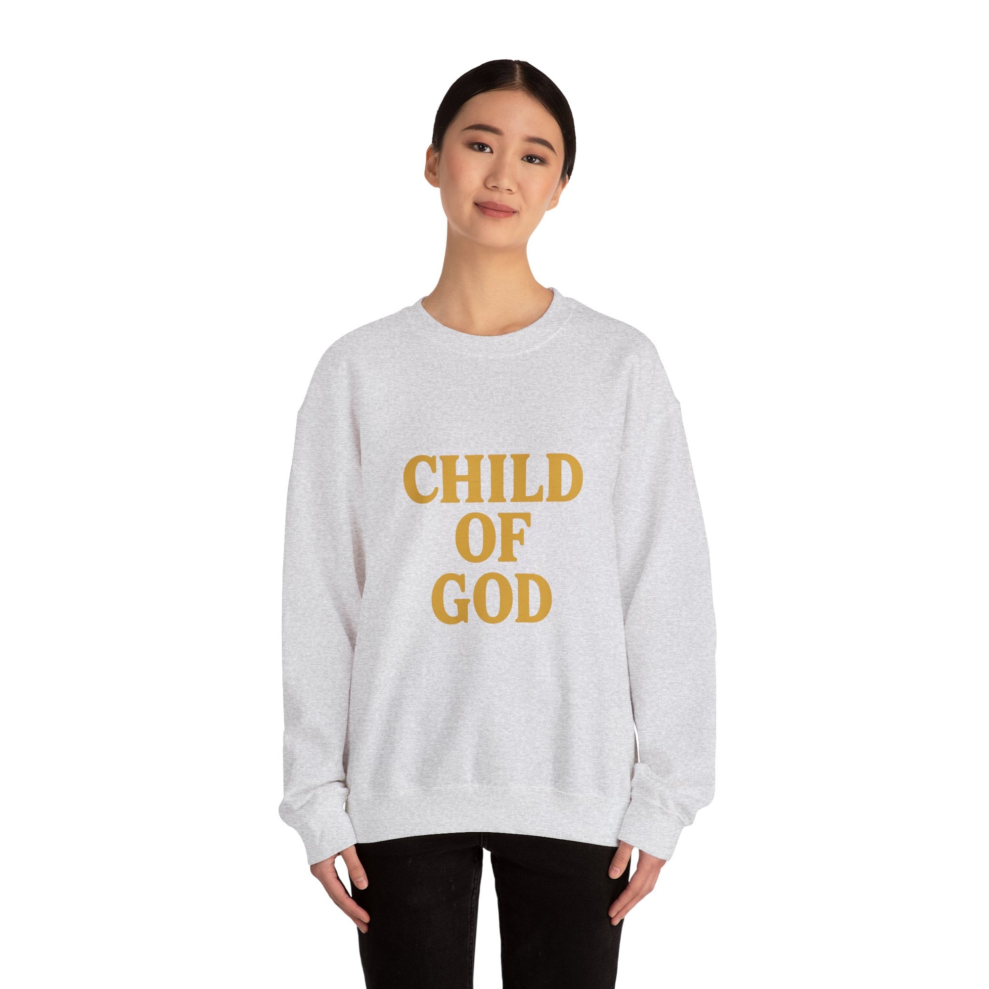 Child of God Embroidered Crewneck – Gold Edition Faithwear