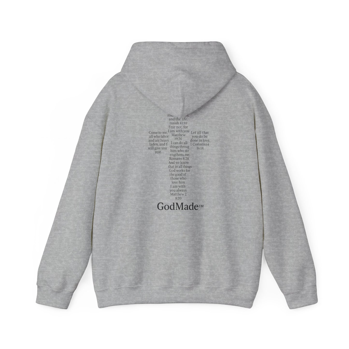 GodMade™ Heavy Blend Hoodie – Faith Over Fear | Unisex Christian Sweatshirt