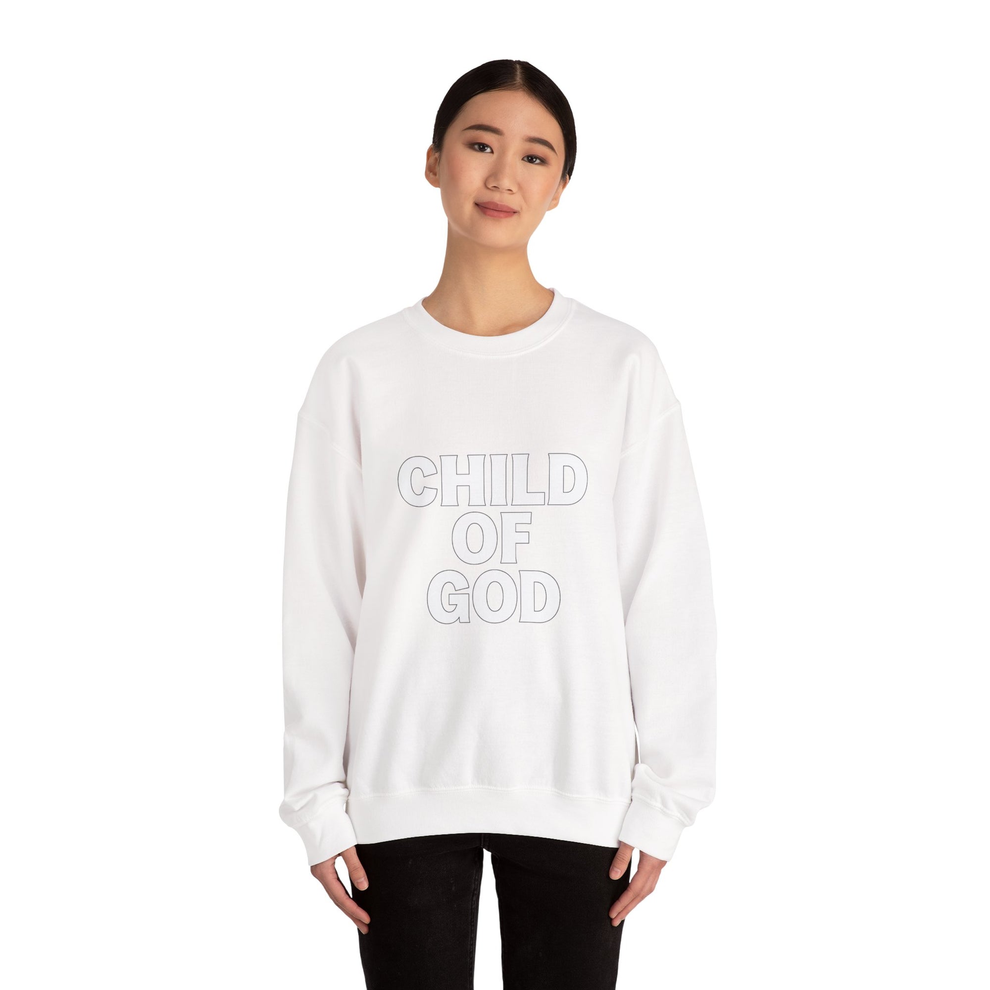 Child of God Embroidered Crewneck – Gold Edition Faithwear