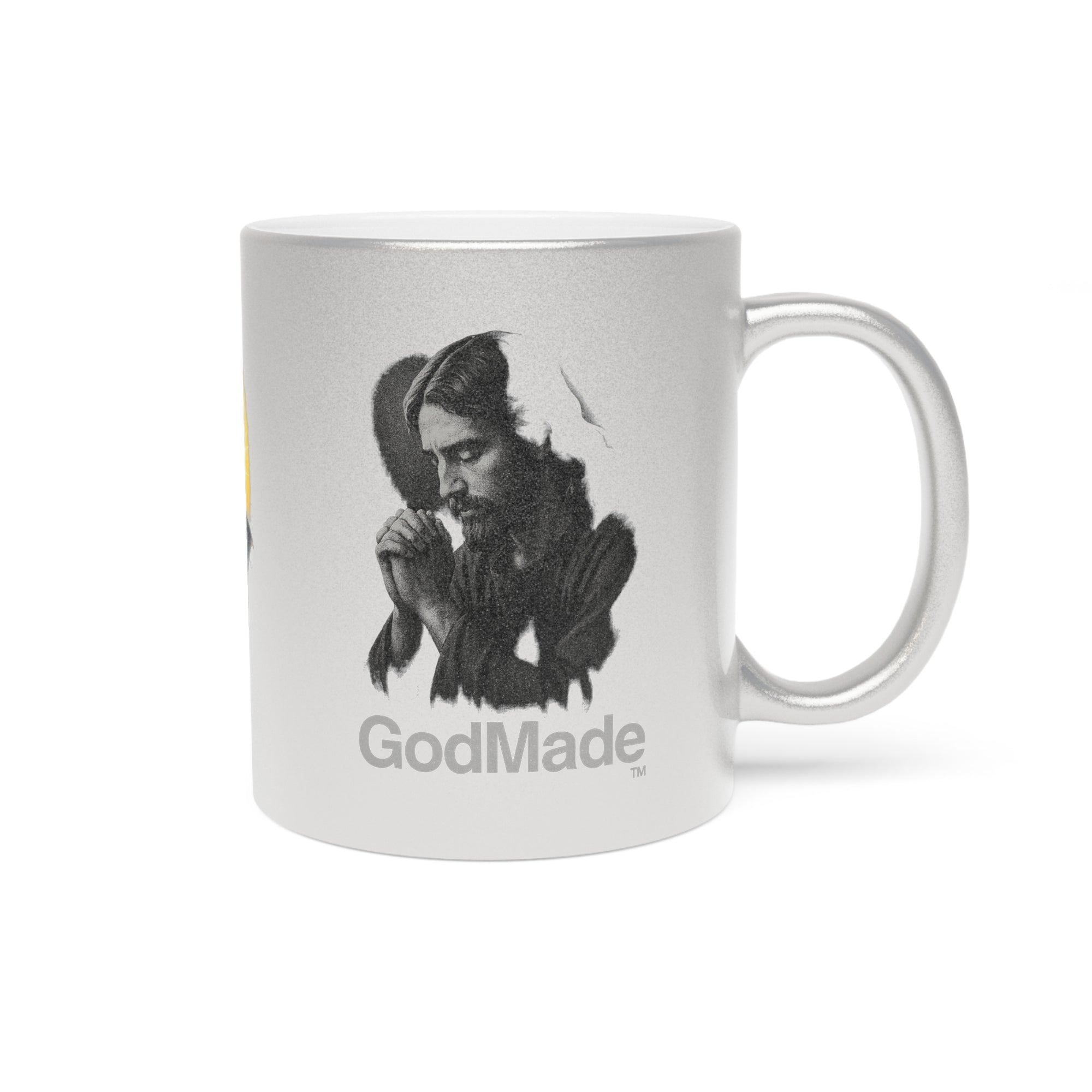 GodMade™ Metallic Mug – Faith-Fueled Shine in Gold or Silver