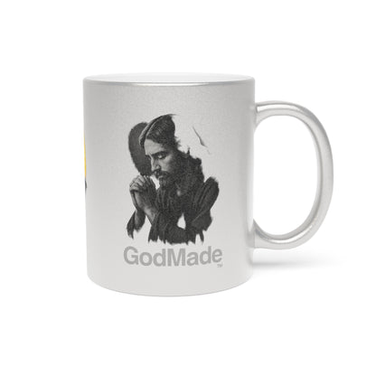 GodMade™ Metallic Mug – Faith-Fueled Shine in Gold or Silver