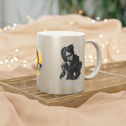 GodMade™ Metallic Mug – Faith-Fueled Shine in Gold or Silver